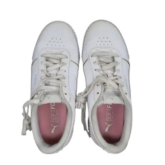 Puma Shoes Womens 7 Sneakers Lifestyle Trainers Carina Street Pastel Platform - Picture 5 of 12